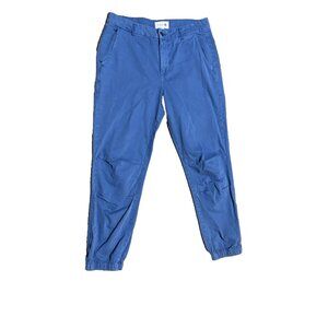 Sundry Blue Jogger Pants With Embroidered Heart Size 27 Sapphire Wash
